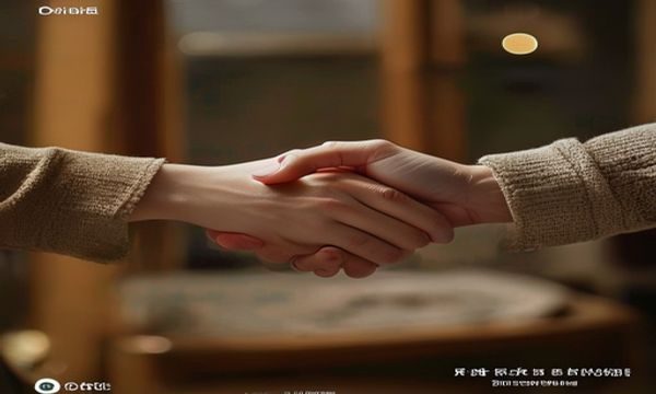 一篇探讨非血缘家庭情感的文章配图，画面呈现两双手轻轻相握的温暖瞬间，背景是模糊的家居环境，光线柔和，传递出接纳与温情的主题